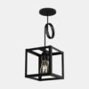 CU-BO 1 LUZ - 1 LAMPARA COLGANTE MODELO CU-BO 1 LUZ - NEGRO