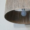 LAMPARA COLGANTE MODELO NEXO - CIRCULAR 40CM X 18CM ALTO - HILO YUTE NATURAL