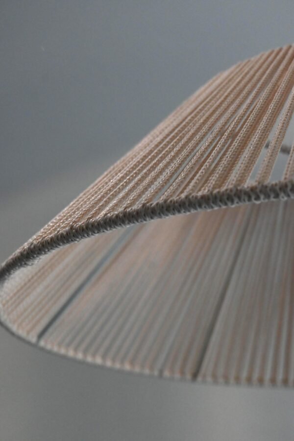 LAMPARA COLGANTE MODELO VECTOR -  DIAMETRO 50 CM - HILO PROPILENO BEIGE