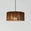 LAMPARA COLGANTE MODELO NEXO - CIRCULAR 40CM X 18CM ALTO - HILO YUTE NATURAL