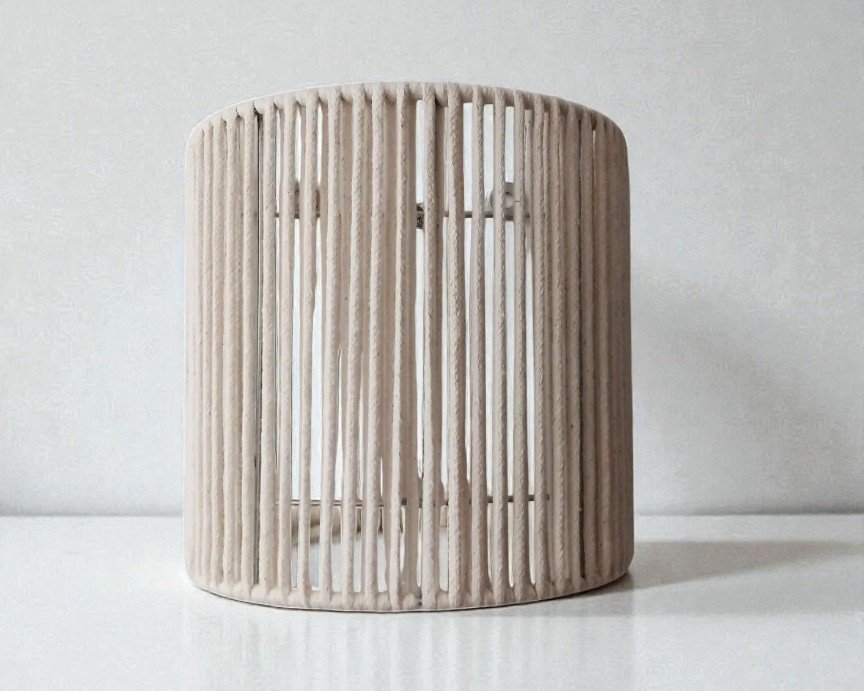 APLIQUE INTERIOR MODELO AXIS - APLIQUE 20X20 CM - HILO PROPILENO BLANCO