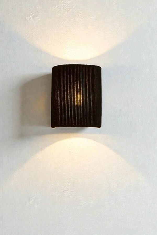 APLIQUE INTERIOR MODELO AXIS - APLIQUE 20X20 CM - HILO PROPILENO NEGRO