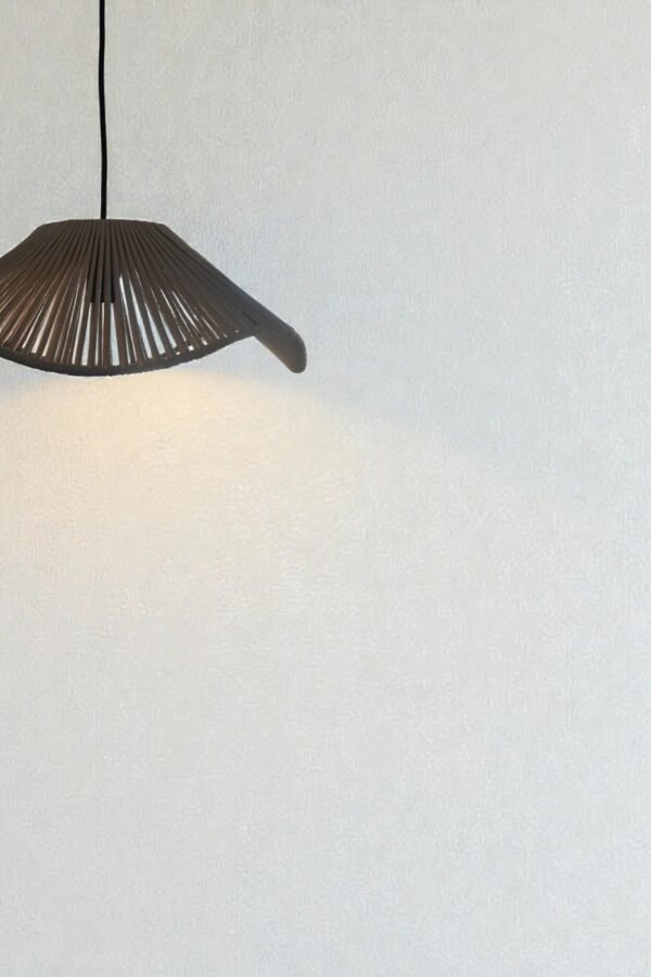 LAMPARA COLGANTE MODELO ORBITA -  DIAMETRO 40 CM - HILO PROPILENO BEIGE