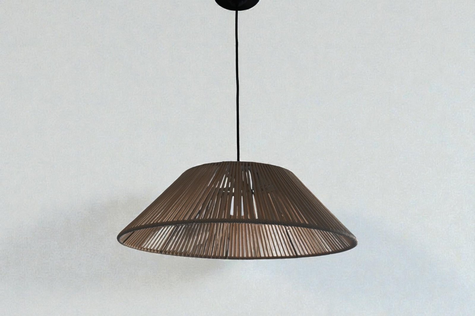 LAMPARA COLGANTE MODELO VECTOR -  DIAMETRO 50 CM - HILO PROPILENO BEIGE