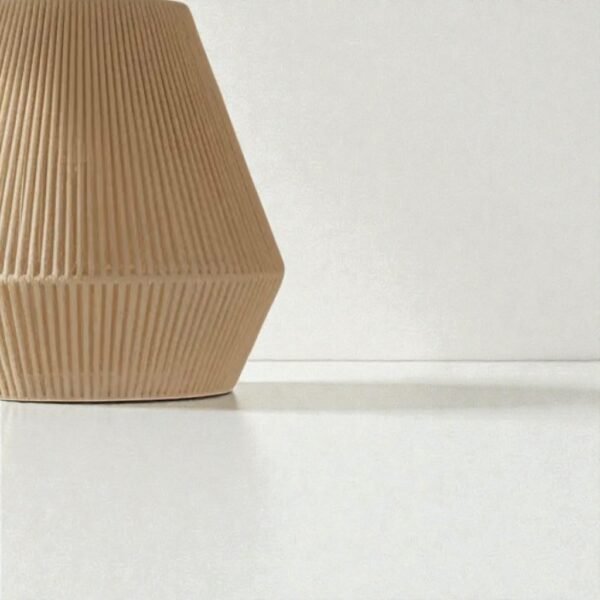 LAMPARA COLGANTE MODELO PRISMA - JAULA 40CM X 32CM ALTO - HILO PROPILENO BEIGE